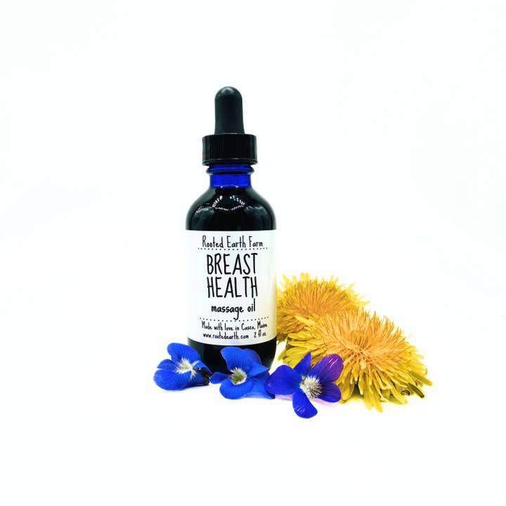 Rooted Earth Farm + Apothecary - Wholesale Massage Oil/Gel - Breast Health Massage Oil - 2 Size Options1