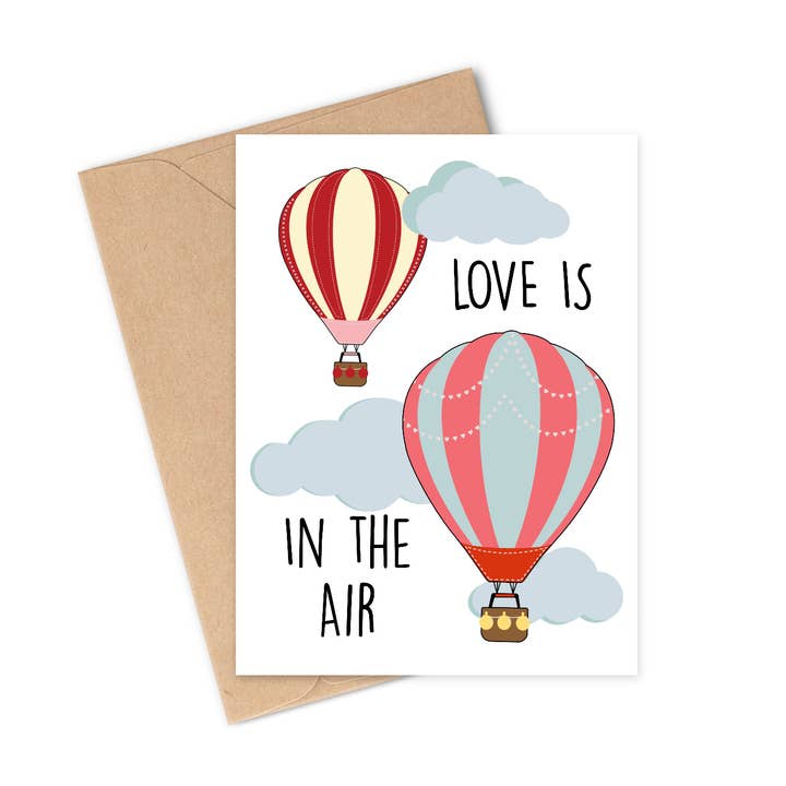 Love Is In The Air Card for wholesale by Hey Rosie Creations