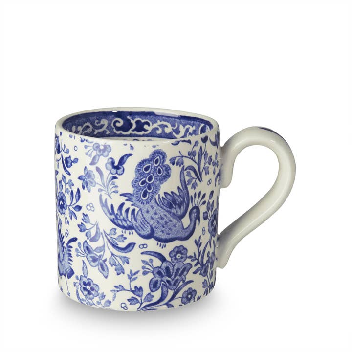 Burleigh - Wholesale Coffee Mug - Blue Regal Peacock Half Pint Mug