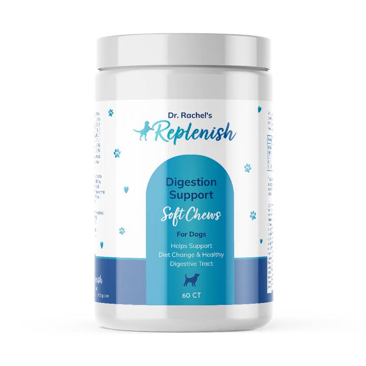 Dr. Rachel's Replenish Digestion Support Soft Chews per la vendita all'ingrosso da parte di Replenish Dog Water Supplement