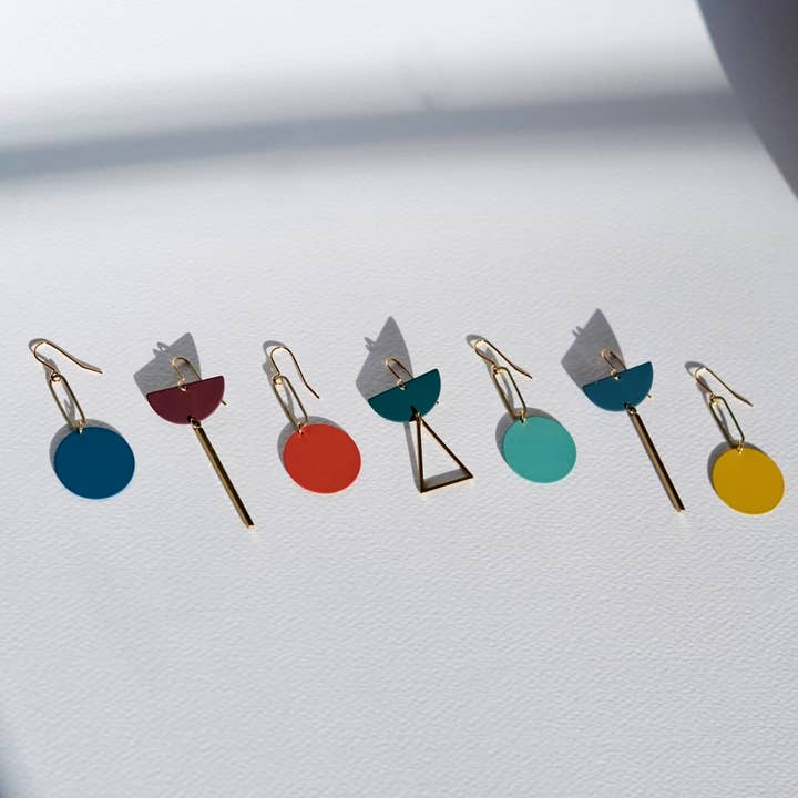 Copper Bee - Wholesale Dangle Earrings - Statement Mismatch Earrings - Many Colours