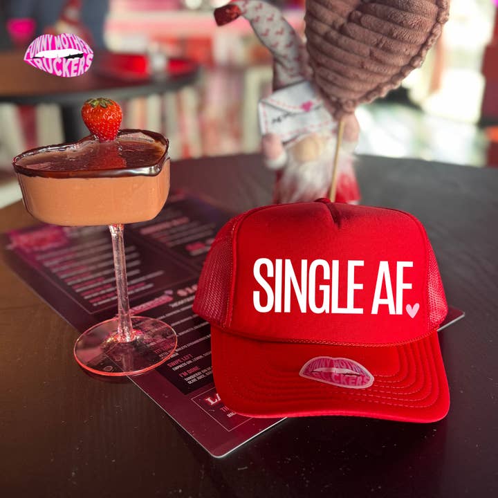 SINGLE AF TRUCKER HAT for wholesale by Funny Mother Truckers
