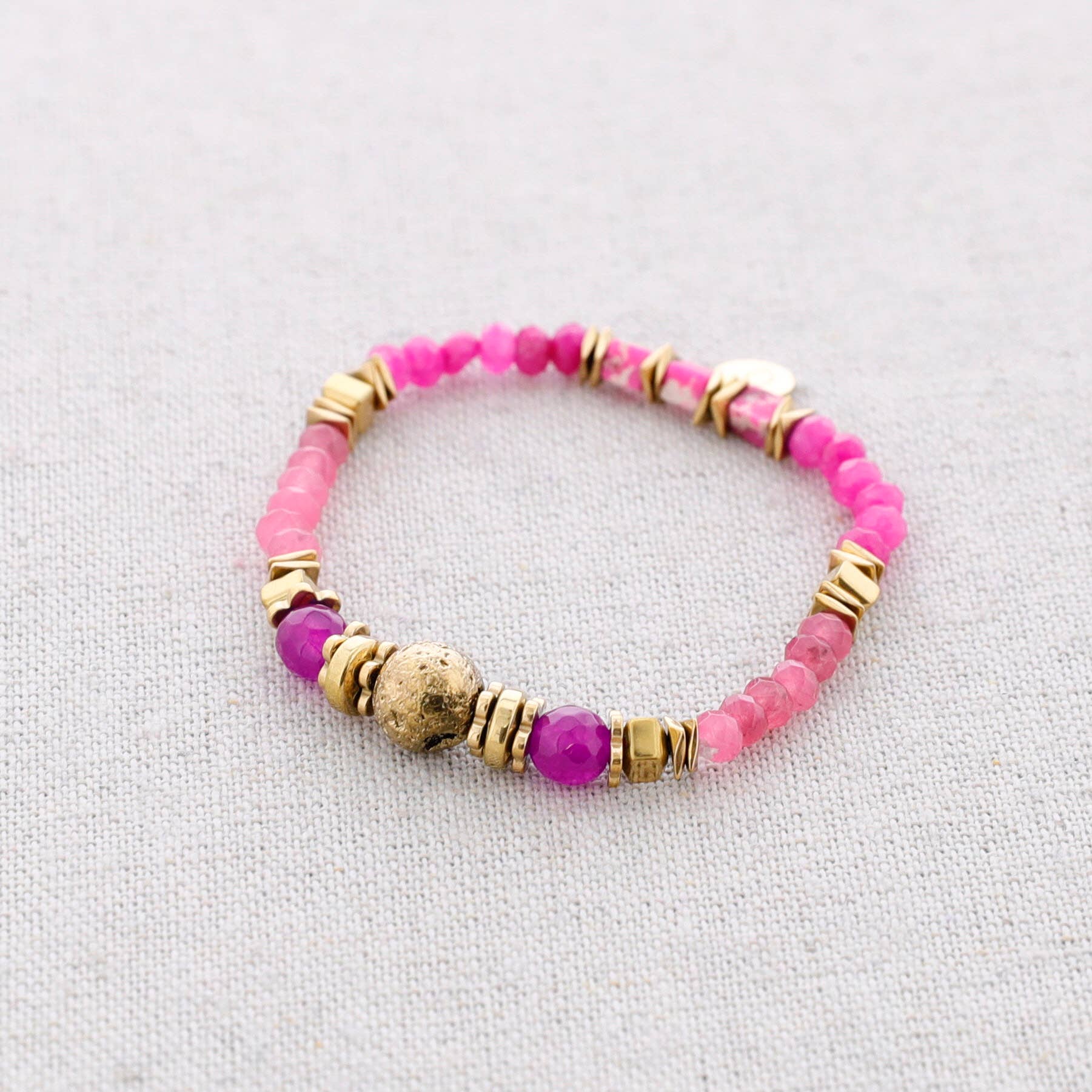 Sonata – wholesale Pärlarmband – Elastiskt stålarmband med stenar4