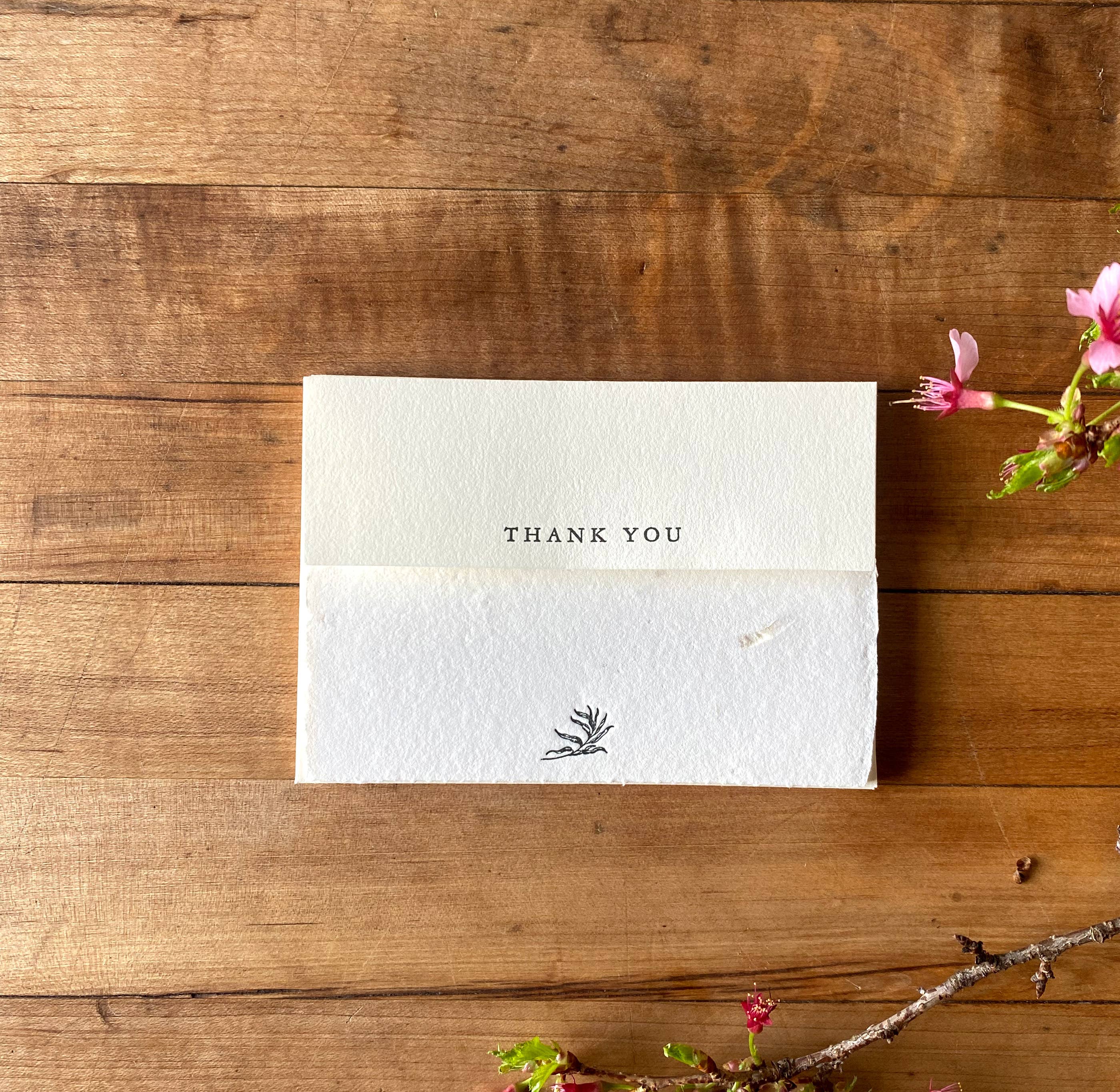 Bat Flower Press - Wholesale Stationery/Notecard Set - Handmade thank you notecards set of 61