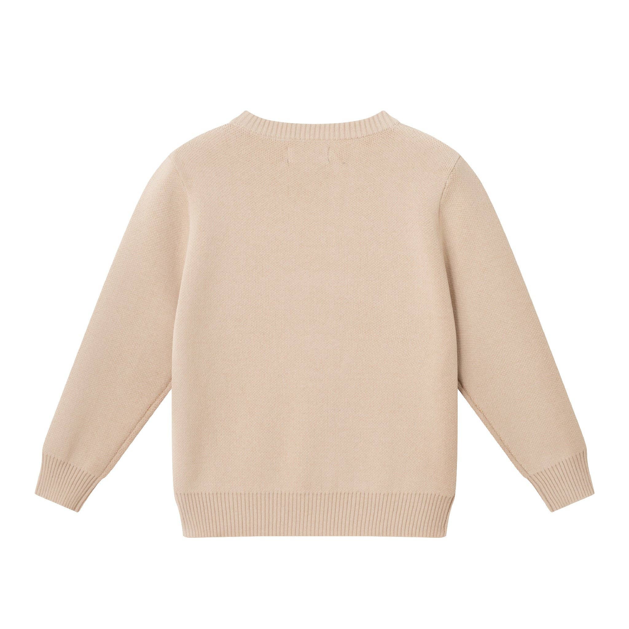 Beige Kids Graphic Sweater | Triple Dino for wholesale on Faire4