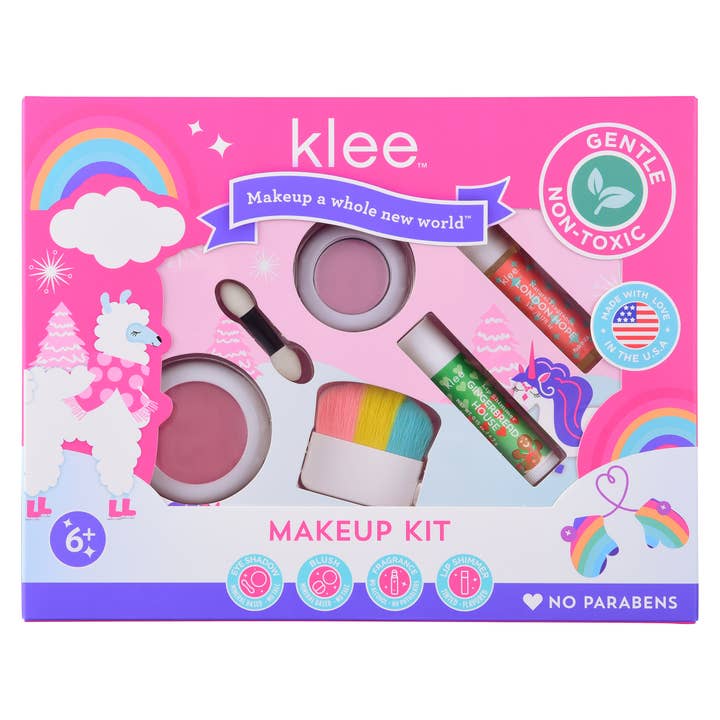 Klee Naturals - Wholesale Kids Makeup - Kids - NEW! Santa's Love - Holiday 4PC Mineral Makeup Kit