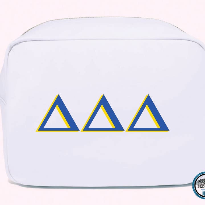 Licensed Sorority Accessory Cosmetic Bag and other Purchase Wholesale duo threads. Free Returns & Net 60 Terms on Faire trending on Faire.