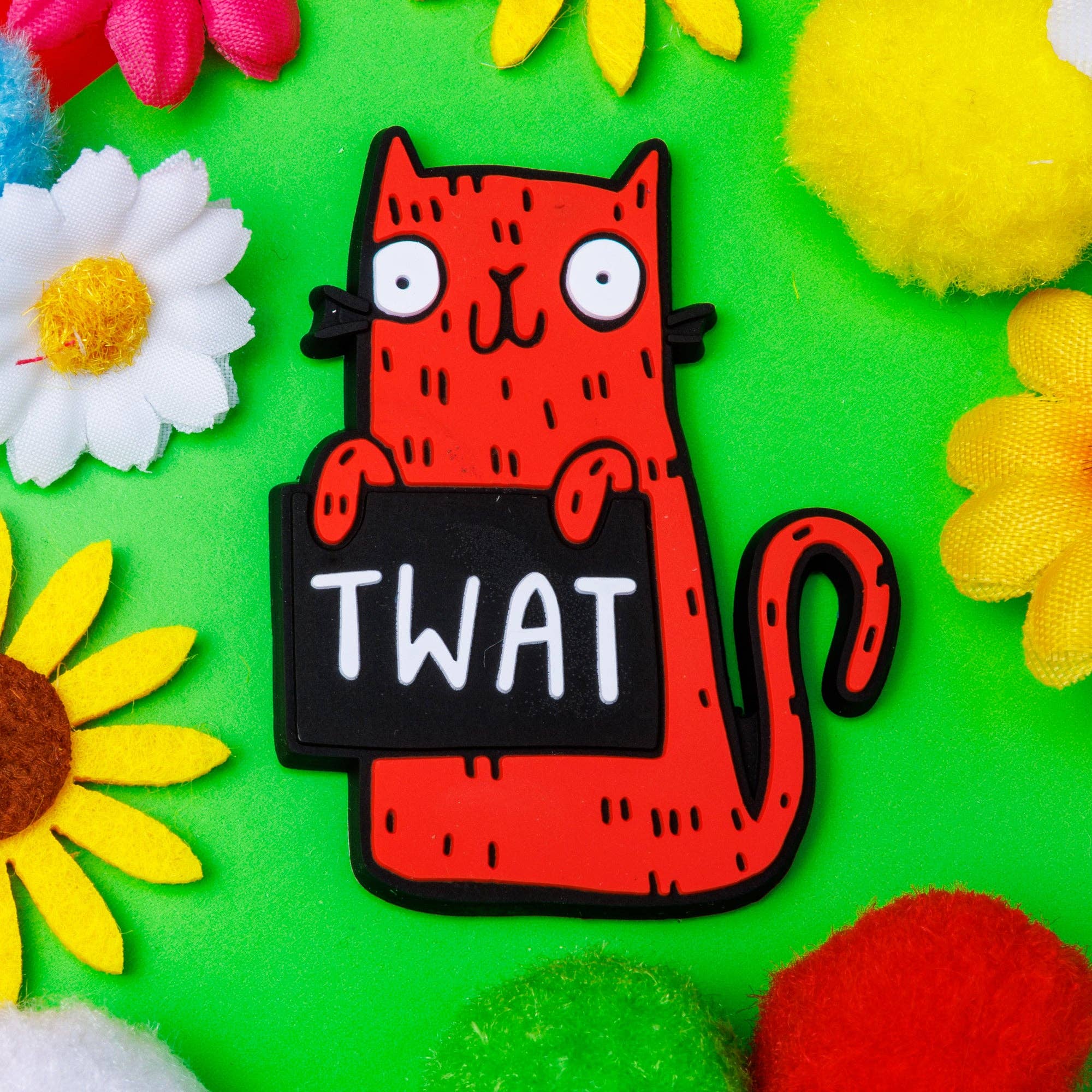 Katie Abey – wholesale Magnet – Sweary Cat Tw*t Magnets1