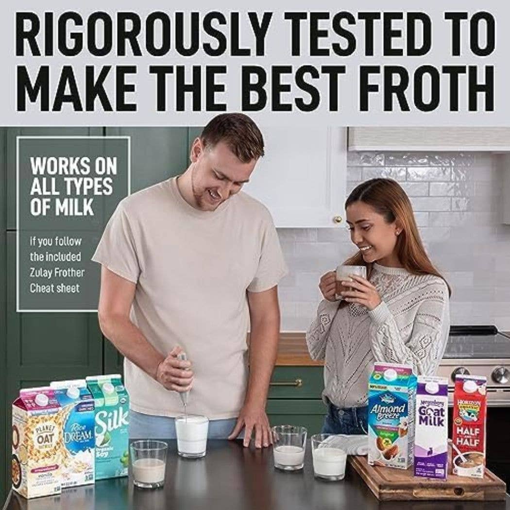 Zulay Kitchen - Wholesale Kitchen Tool/Gadget - Powerful Milk Frother Handheld by Milk Boss6