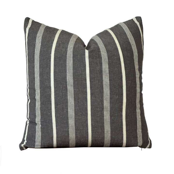 Porter Lane Home - Wholesale Throw Pillow Cover - Linen Stripe Pillow Cover | Addison2