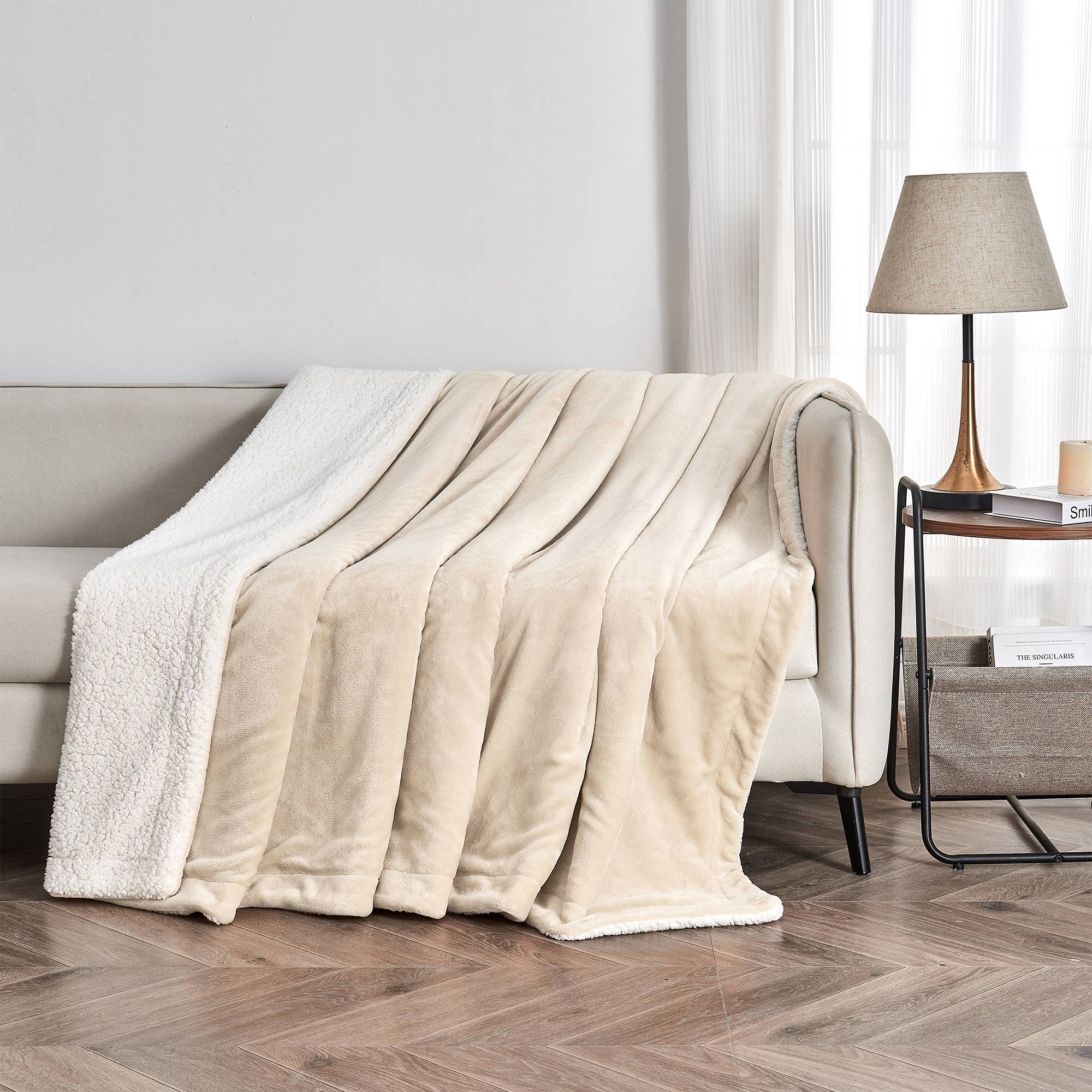 BH Collective - Wholesale Bedding Blanket - Bed Blanket - Velvet Plush & Sherpa Reverse - Kinsley19