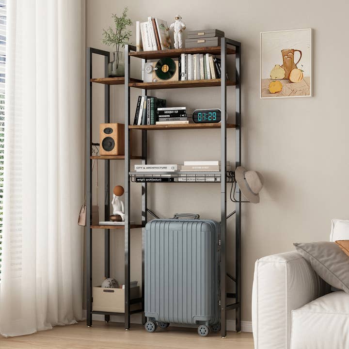 39F Inc. - Vente Supports de plantes - Support de plantes en métal à 8 niveaux avec lampe de culture pour intérieur23