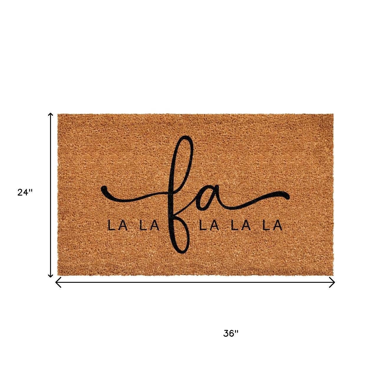 HomeRoots - Wholesale Door Mat - 24" X 36" Brown And Black Christmas Outdoor Coir Door Mat2