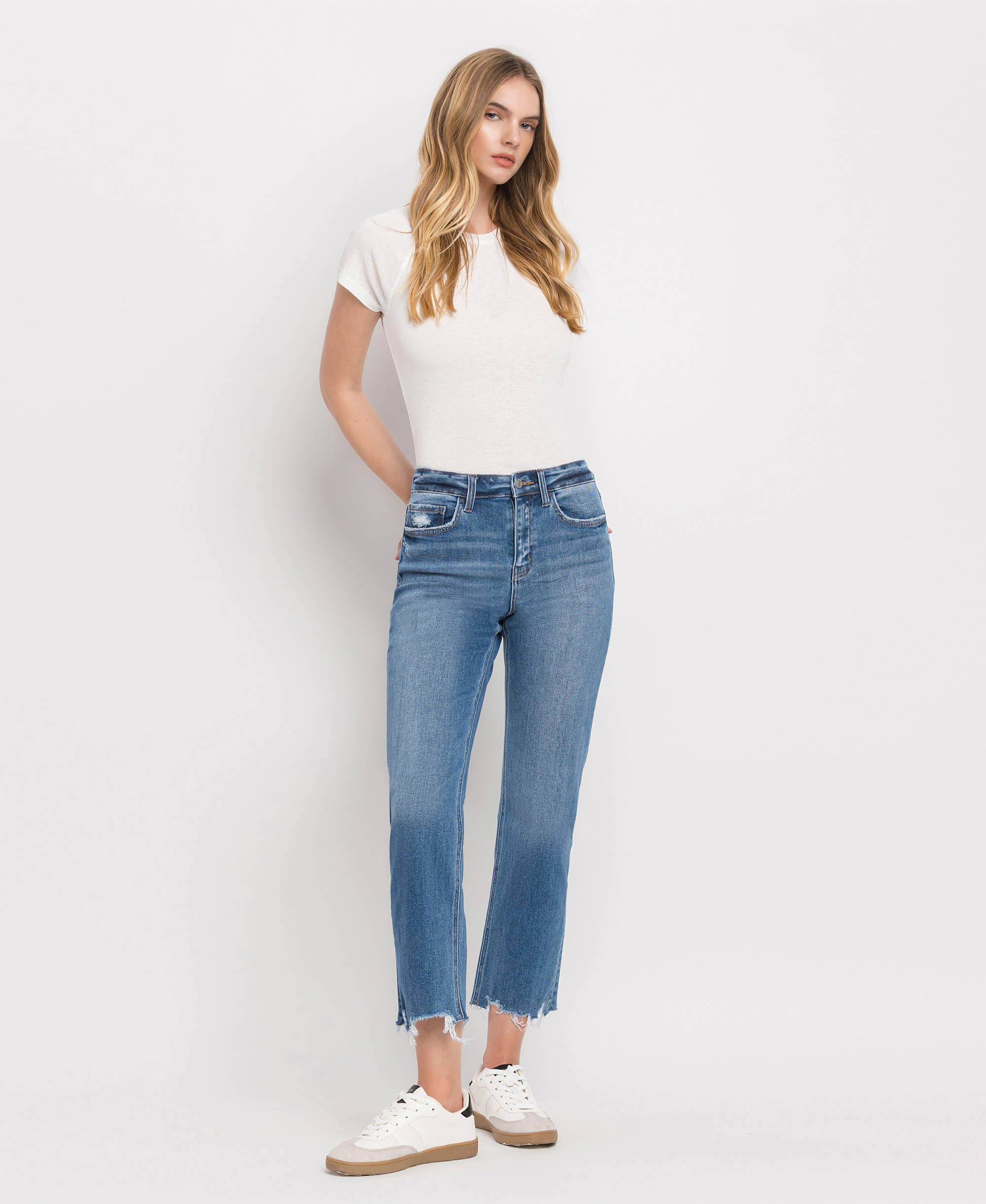 GALLANT HIGH RISE REGULAR STRAIGHT JEANS T6224 for wholesale on Faire5
