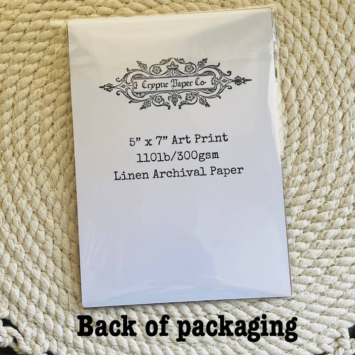 Cryptic Paper Co. - Wholesale Art Print - Blue beta fish in fish bowl wall art print on archival linen4