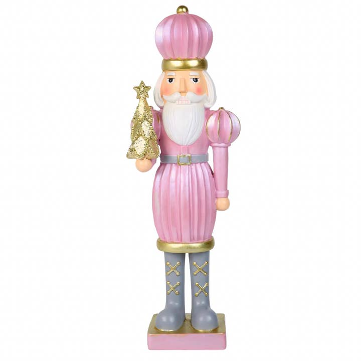 18" Pinkmas Nutcracker Figurine for wholesale by Dunn Deals