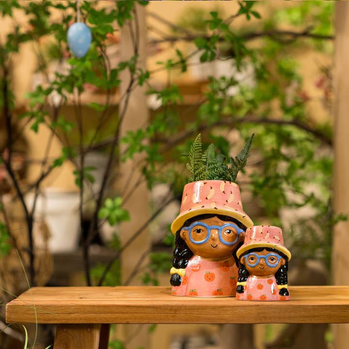 Wurm - Wholesale Vase - Vase Summer Girl made of colorful ceramic, 3-piece, (W/H/D) 9x10x7cm2