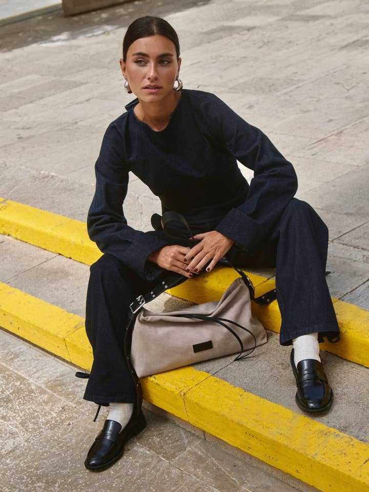 MEYME - Wholesale Blouse - Women's - Top Denim Wabi0