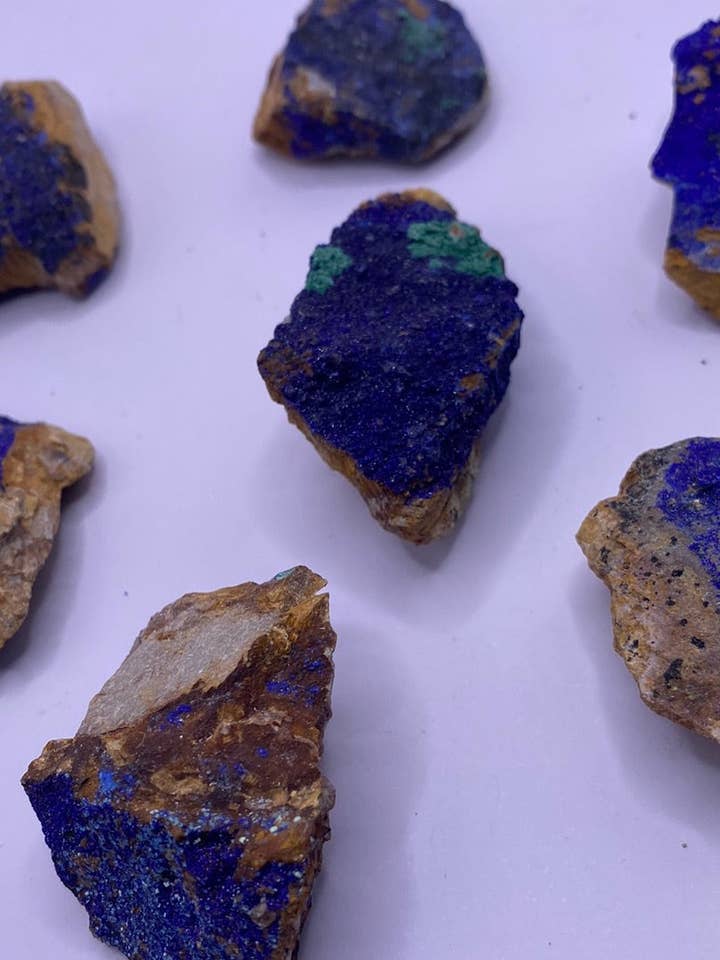 Azurite Chunks for wholesale by Moonbeam Healing