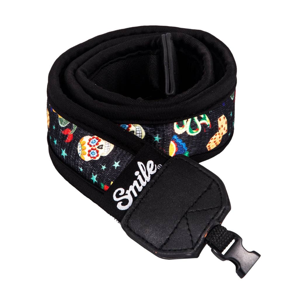 Smile - Wholesale Camera Strap - HANG UP! Strap for all types of Camera, SLR, DSLR, Mirrorless BLACK Tattoos PIN UP0