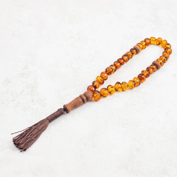 Marcin Waryszak - Wholesale Prayer beads bracelet - Baltic Amber Tasbih Natural Amber Tesbih Amber Muslim Prayer6