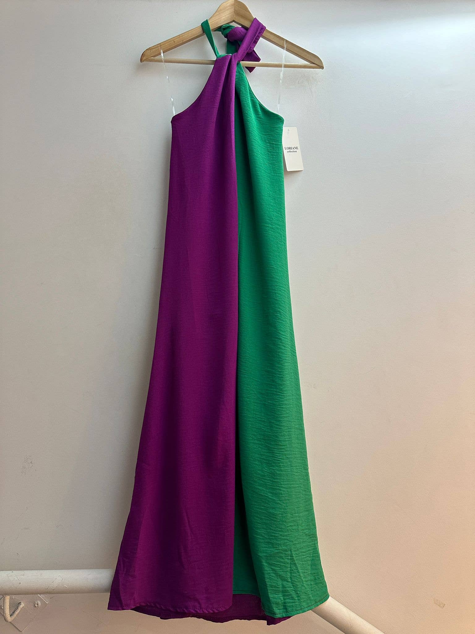 LORIANE - Wholesale Dress - Women's - 9593 One size bicolor long dress 2