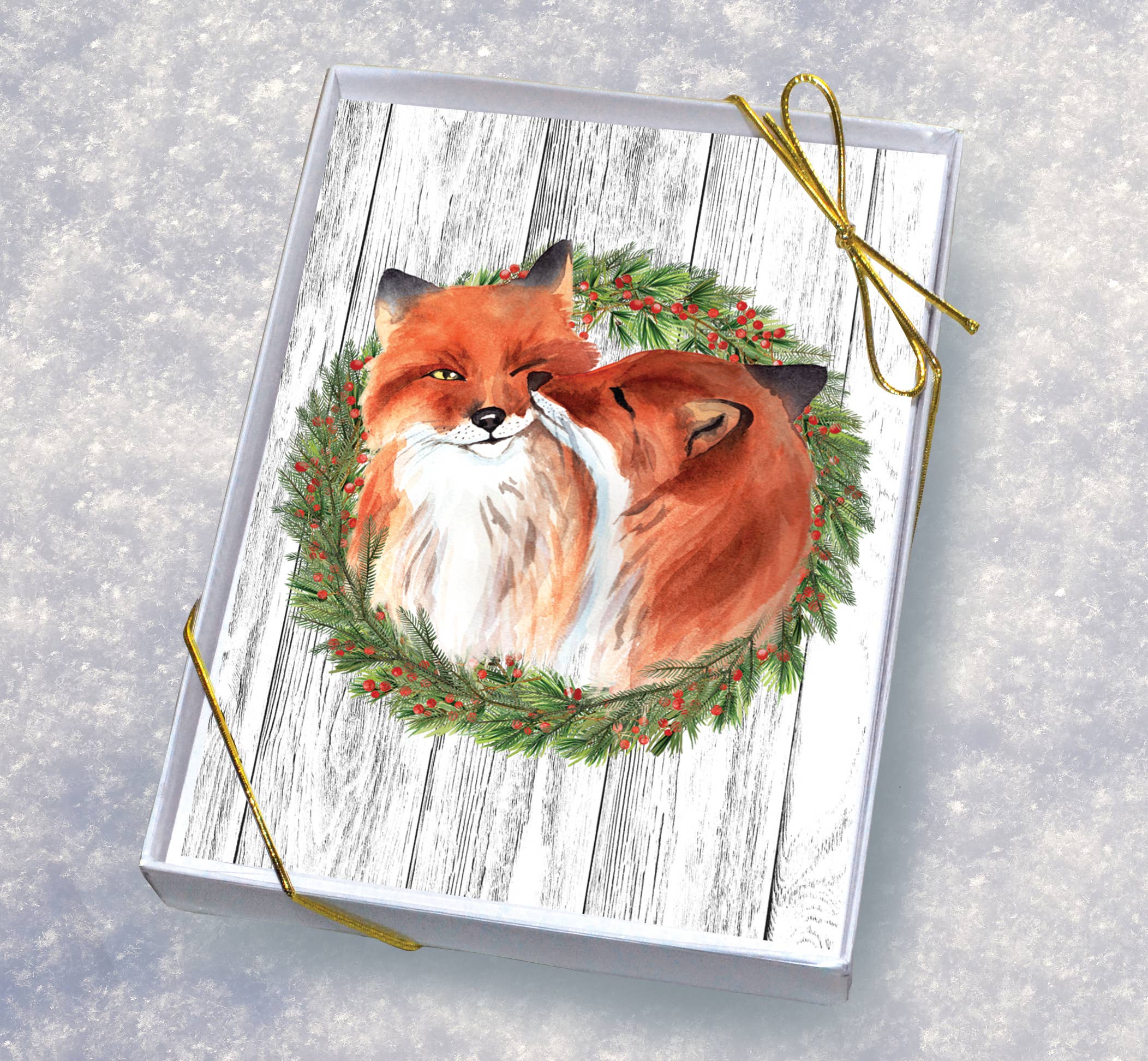 Horse Hollow Press | Pretty Snarky Equestrian Cards|Stickers - Wholesale Christmas Card - Fox Boxed Christmas Cards / Fox Snuggles / 8 Holiday Cards5