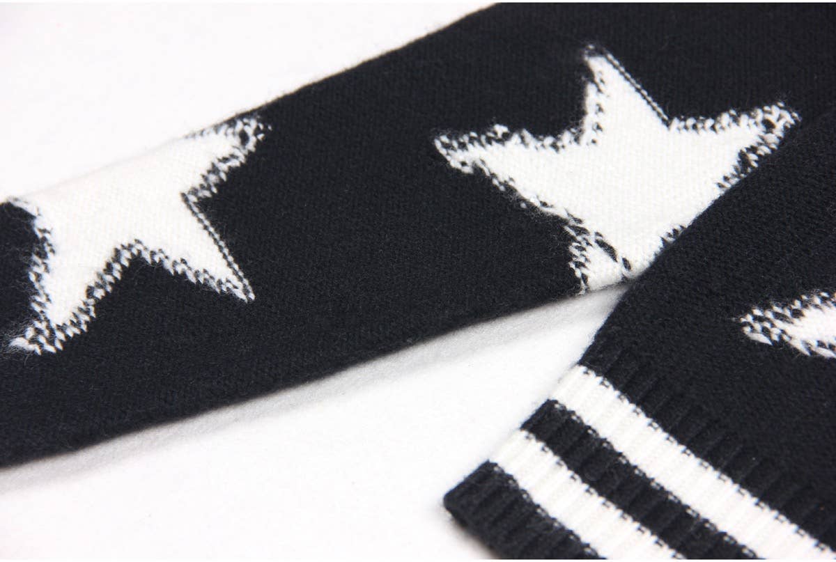 Productseeker – wholesale Cardigan – Women’s – JK029 Cozy Star-Patterned Knit Cardigan Jacket11