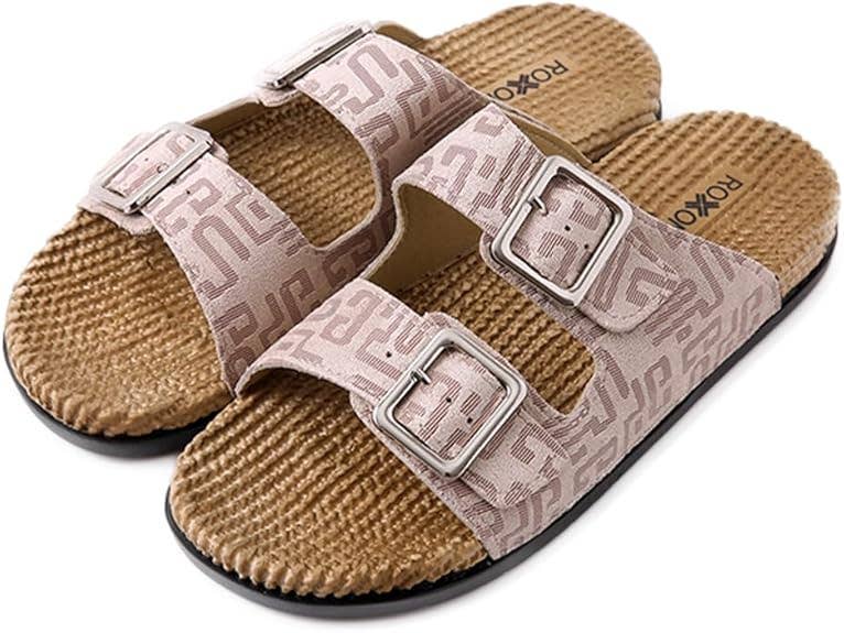 Roxoni - Wholesale Sandals - Women's - Roxoni Women's Fashion Double Buckle Indoor/Outdoor Sandal1