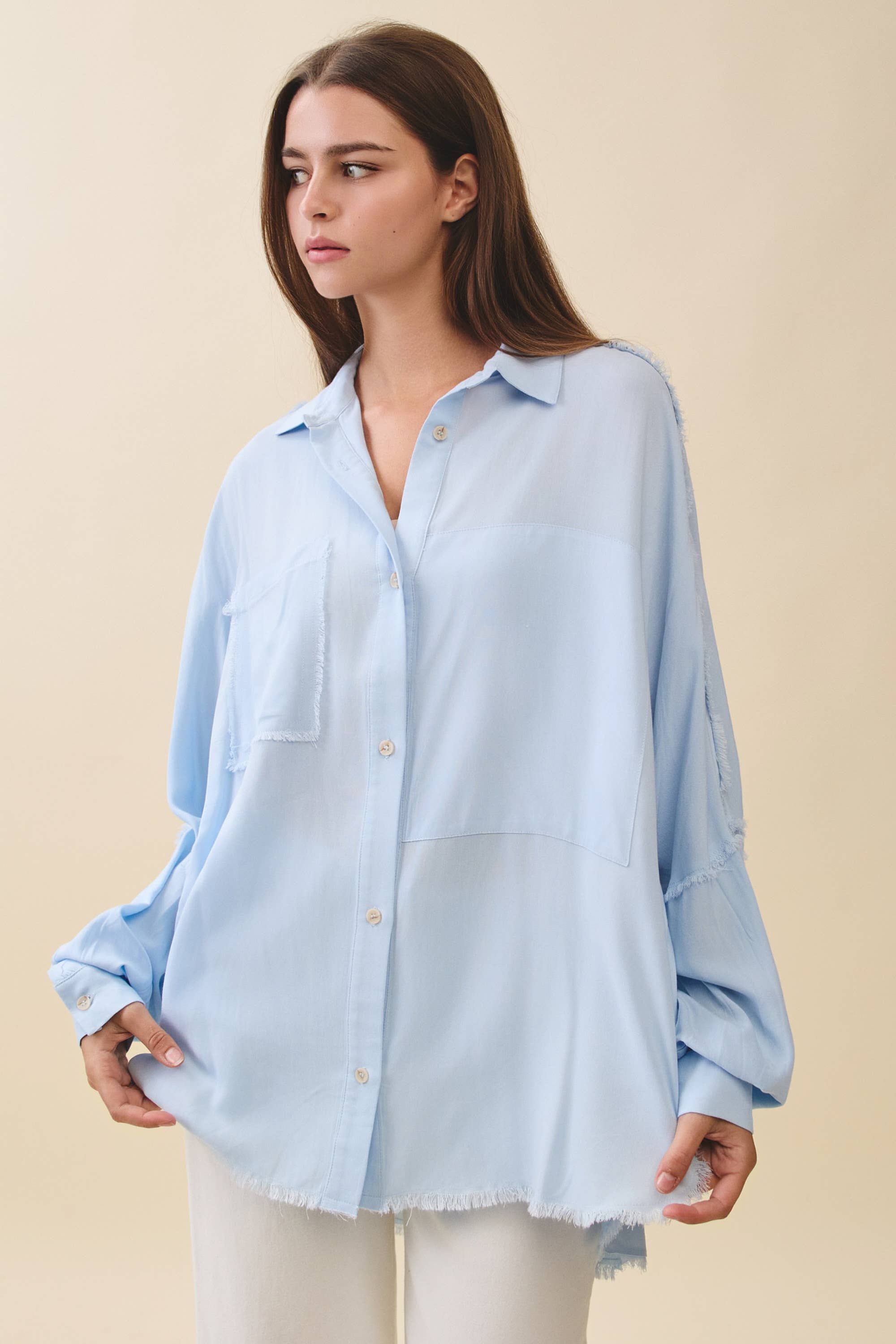 AEMI + CO - Wholesale Button Down Shirt - Women's - 879AK Delilah Shirt32