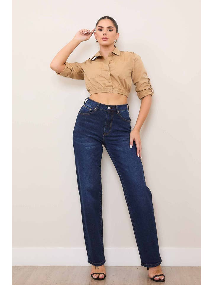 Dark Stone Back to 90s Slim Baggy Jeans for wholesale on Faire