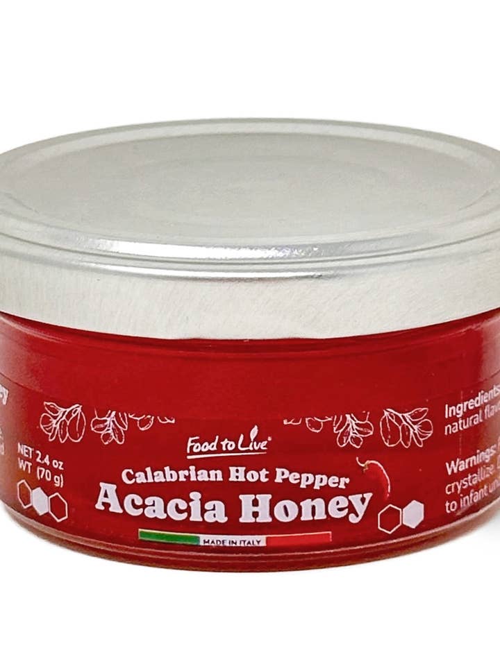 Calabrian Hot Pepper Acacia Honey 70g – Italian Spicy Honey for wholesale by Food To Live