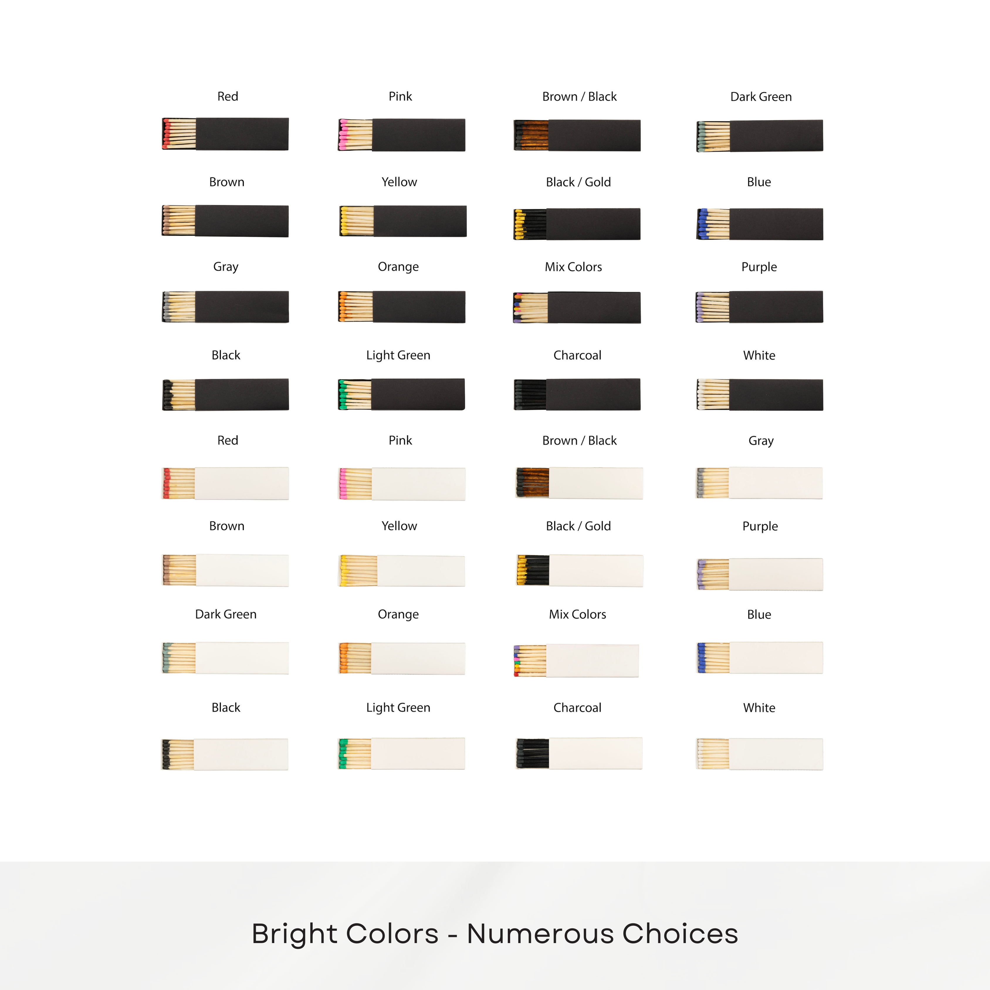 Chandler Studio – Fósforos por atacado – Caixinhas de fósforos personalizadas de 5 cm coloridos para casamento2