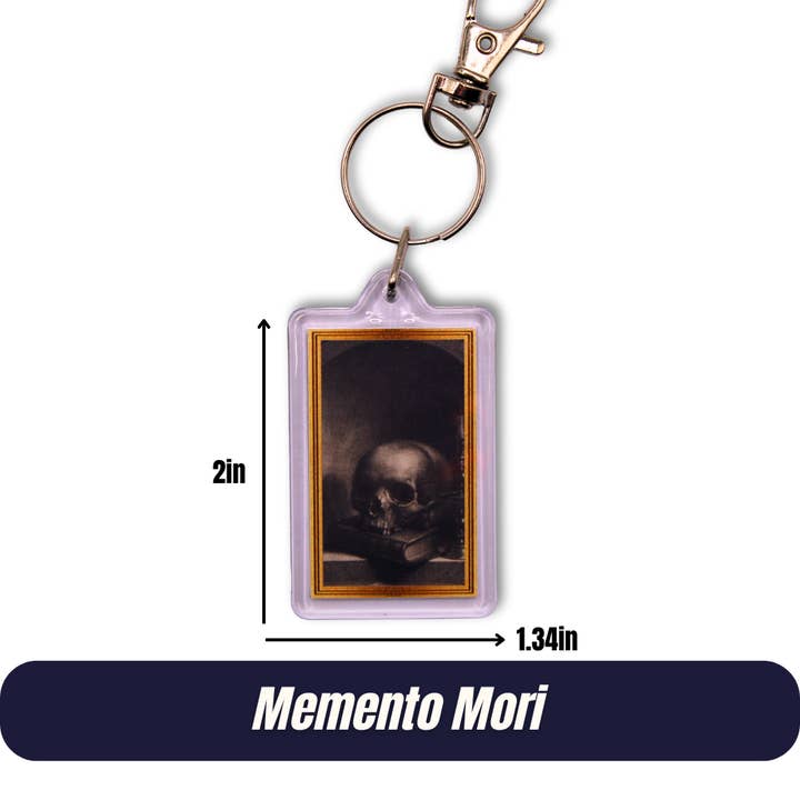 Mini chefs-d'œuvre Porte-clés | Memento Mori pour la vente par Second Star Society