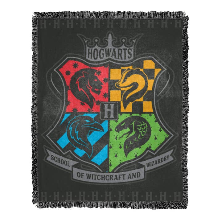 Harry Potter HERALDRY AND HYPE - Woven Throw for wholesale by The Northwest Group