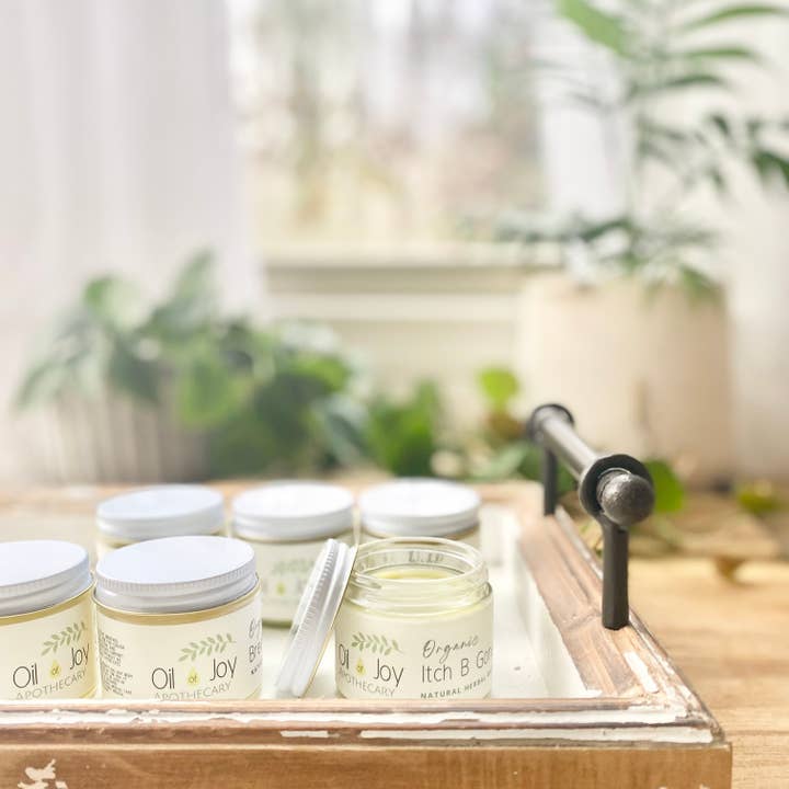 Itch B Gone Salve, Organic for wholesale by Oil of Joy Apothecary