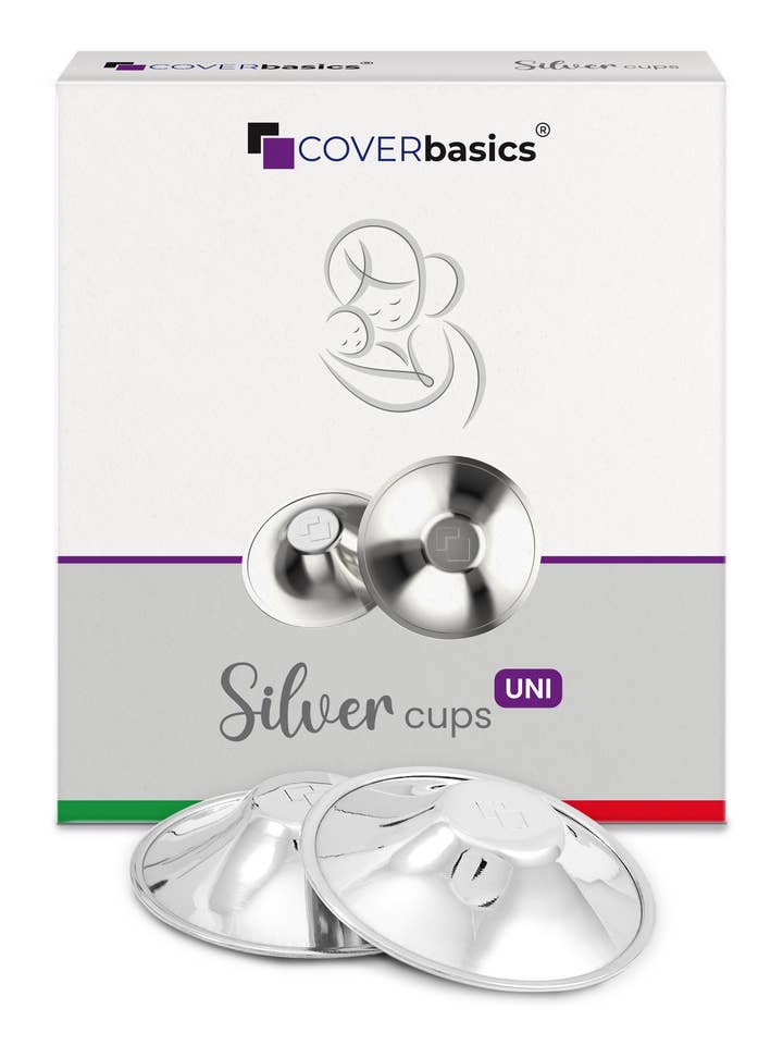 Silver Nursing Cups - Nipple Shields for Breastfeeding Moms for wholesale by COVERbasics