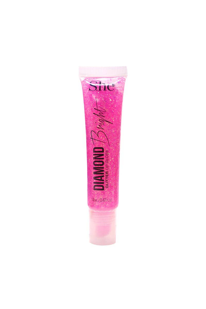 PINEAPPLE Beauty - Wholesale Lip-gloss - Makeup She LG780 Diamond Bright Glitter Lip Gloss - 36pc5