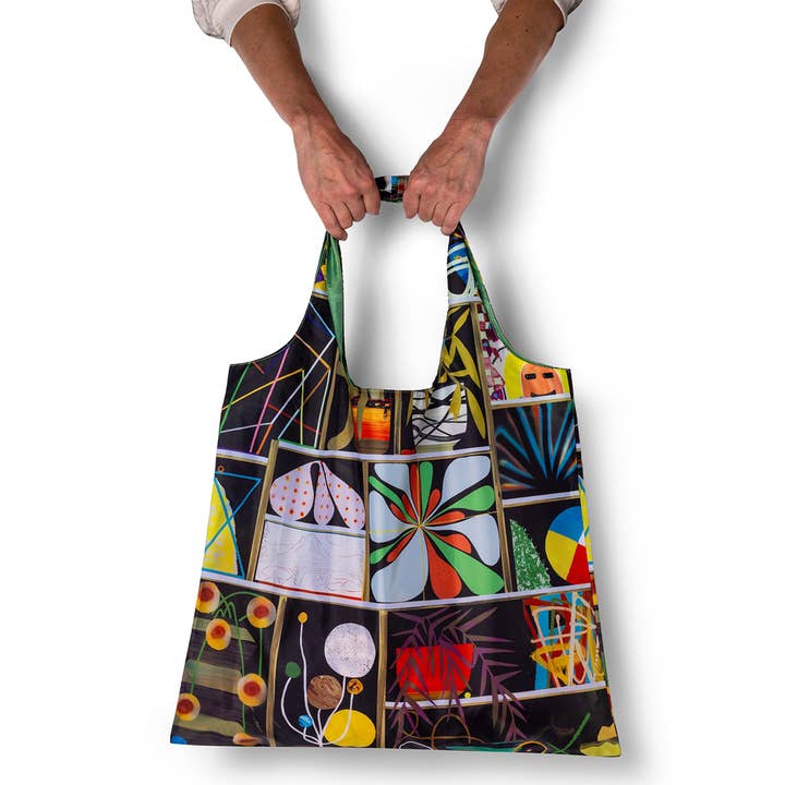 Yellow Owl Workshop – wholesale Livsmedels-/Shoppingväska – Bodega Art Sack® av Paul Wackers - Återanvändbar NYC Art Tote2