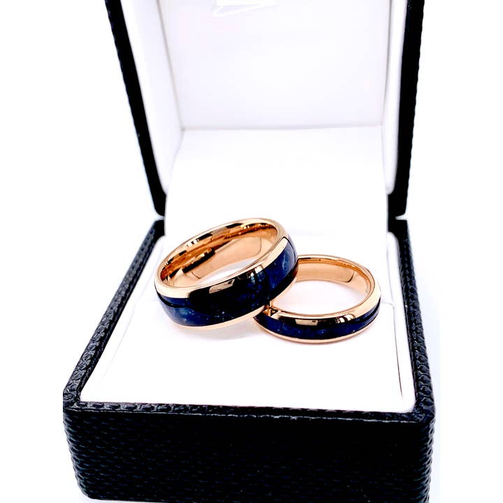 Passende Promise-Ringe mit blauen Steinen für Paare für den Großhandel von rings paradise