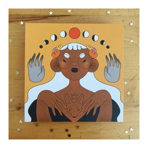 Impression de carte postale Moon Witch pour la vente par Sydney Warnes