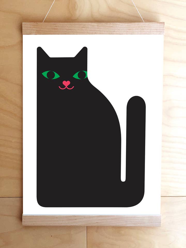 Impression de chat A3 pour la vente par Dicky Bird