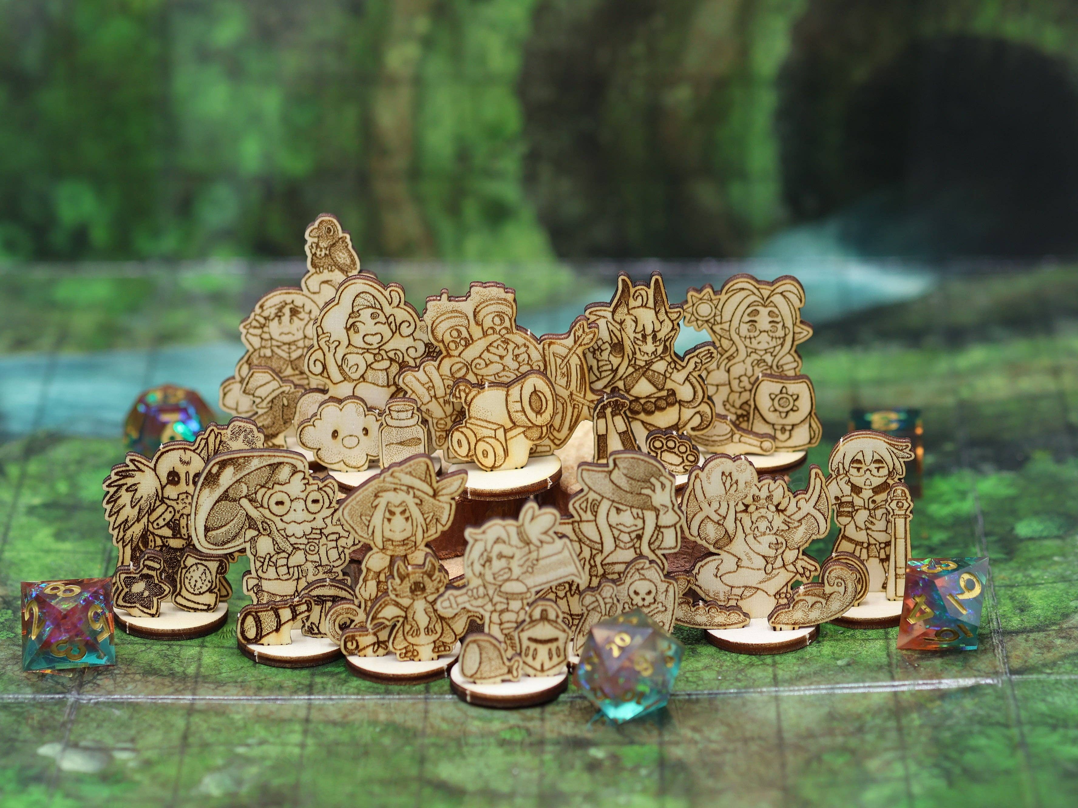 CorvidArts - Wholesale Board Game - Warrior Tabletop Miniatures (Set of 12)1