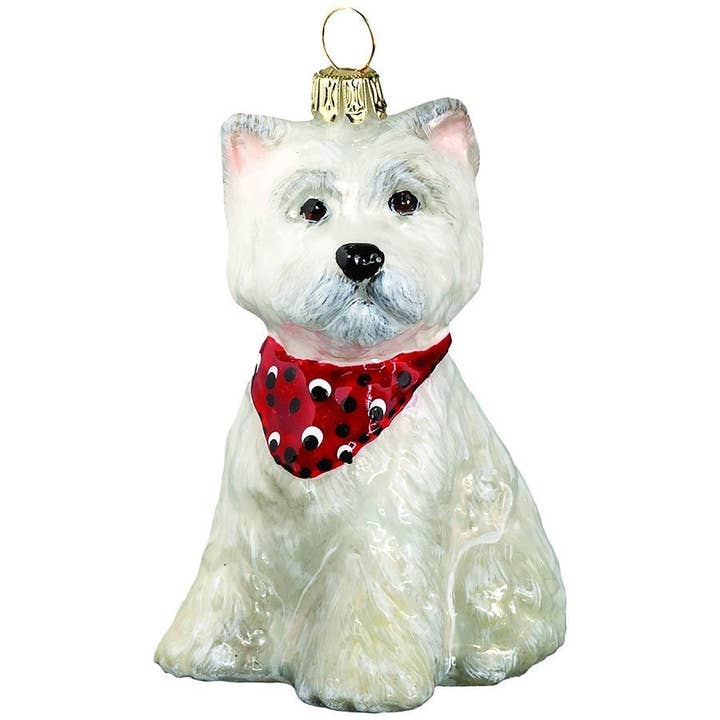 Joy To The World Collectibles - Wholesale Ornament - West Highland Terrier Puppy with Bandana