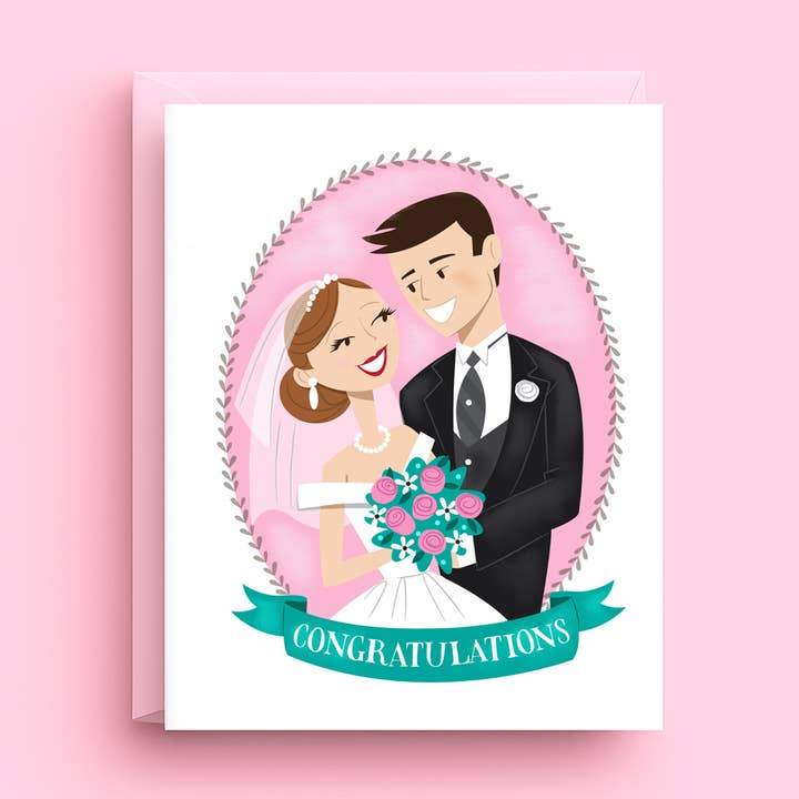 Bröllop Grattis för wholesale av Nicole Marie Paperie