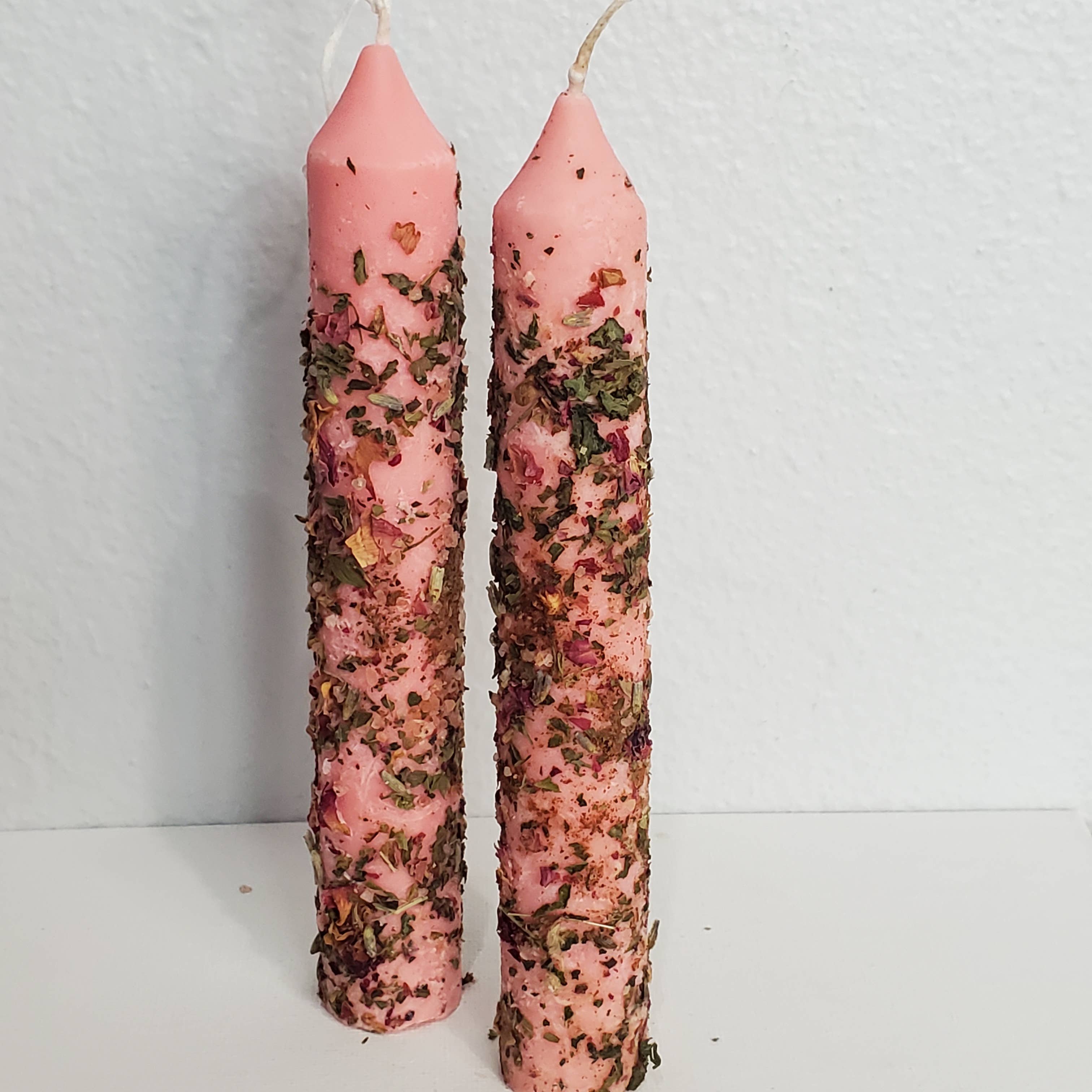 Erthn Candles - Wholesale Votive Candle - Love Spell Herbal Candle 6" Handmade Ritual Candlestick9