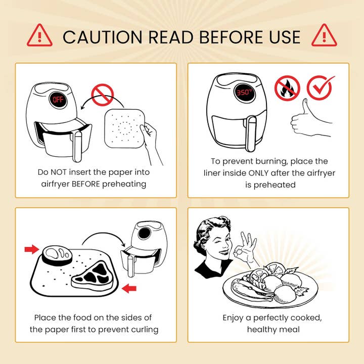 Baker's Signature - Wholesale Baking Sheet/Mat - Bamboo Steamer Liner, 8.5" Air Fryer Parchment Paper Liners Sheets – 220pcs Unbleached Bamboo Steamer Basket Liners – Easy Cleanup, Will Not Burn or Curl, Non-Toxic & Volume Pack by Baker’s Signature6