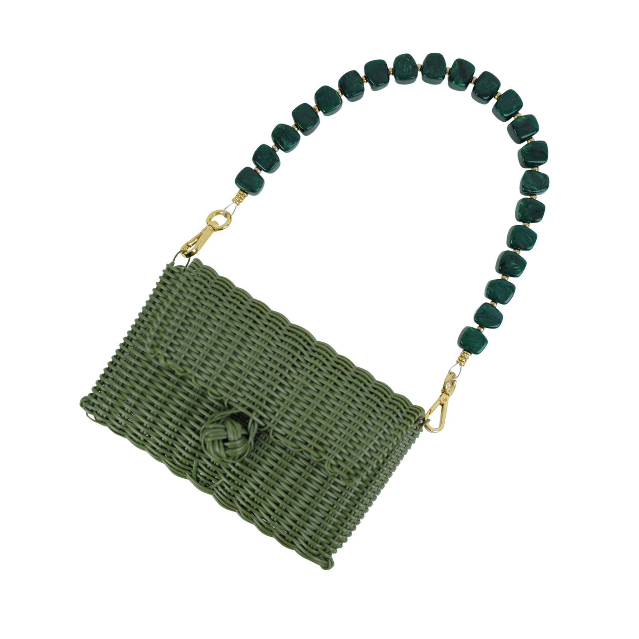 The Lilley Line - Wholesale Clutch Bag - Women's - Pochette , Midnight Malachite Cubes1