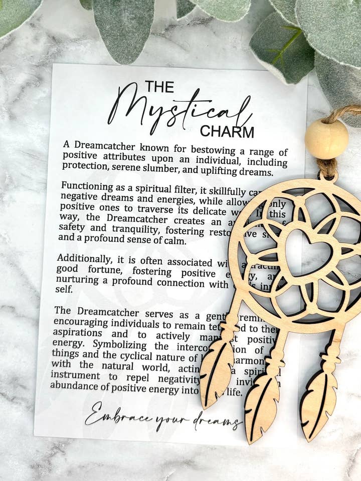 Dream catcher Story Card Ornament/Car Charm/ Bag Charm for wholesale by Harris Girl Creations