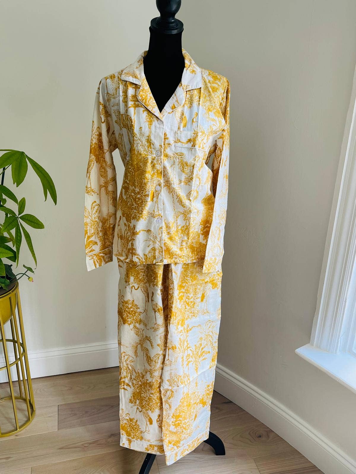 AMRANIS - Vendita all'ingrosso Completo pigiama - Donna - Set pigiama lungo giallo0